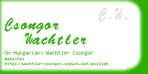 csongor wachtler business card